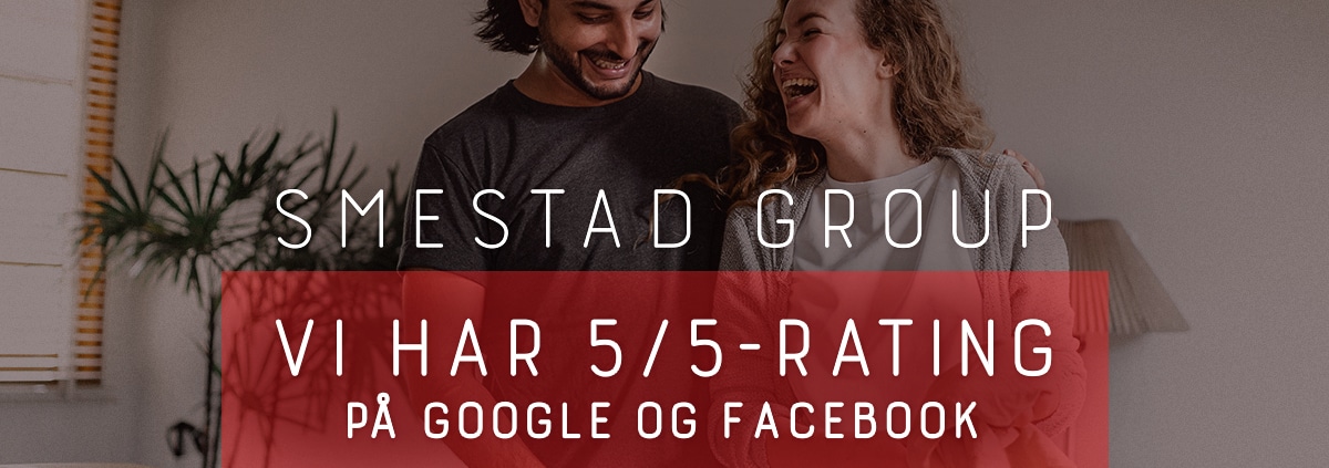 Smestad Group har toppkarakter med 5 av 5 både på Google og Facebook sine anmeldelser av vårt flyttebyrå.